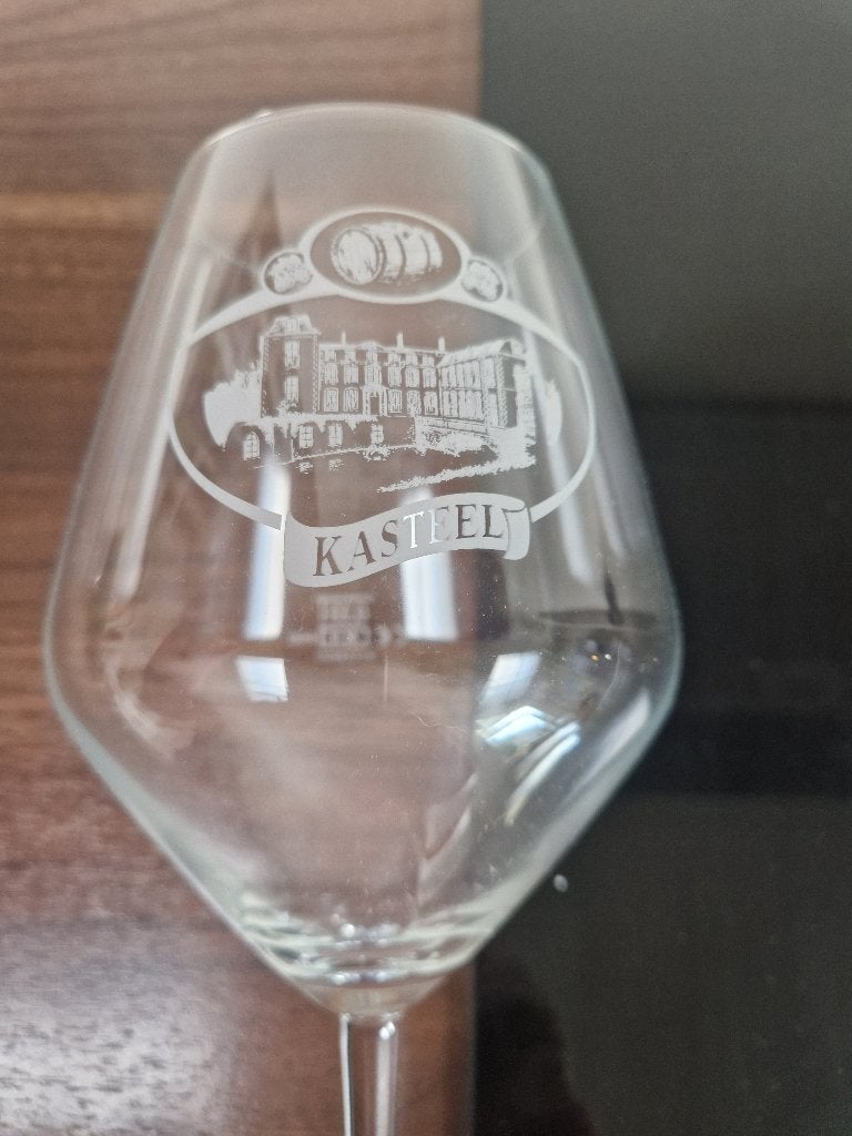 Kasteel Belgisch bierglas, 33cl, Ophalen of Verzenden, Zo goed als nieuw, Glas of Glazen, Overige merken