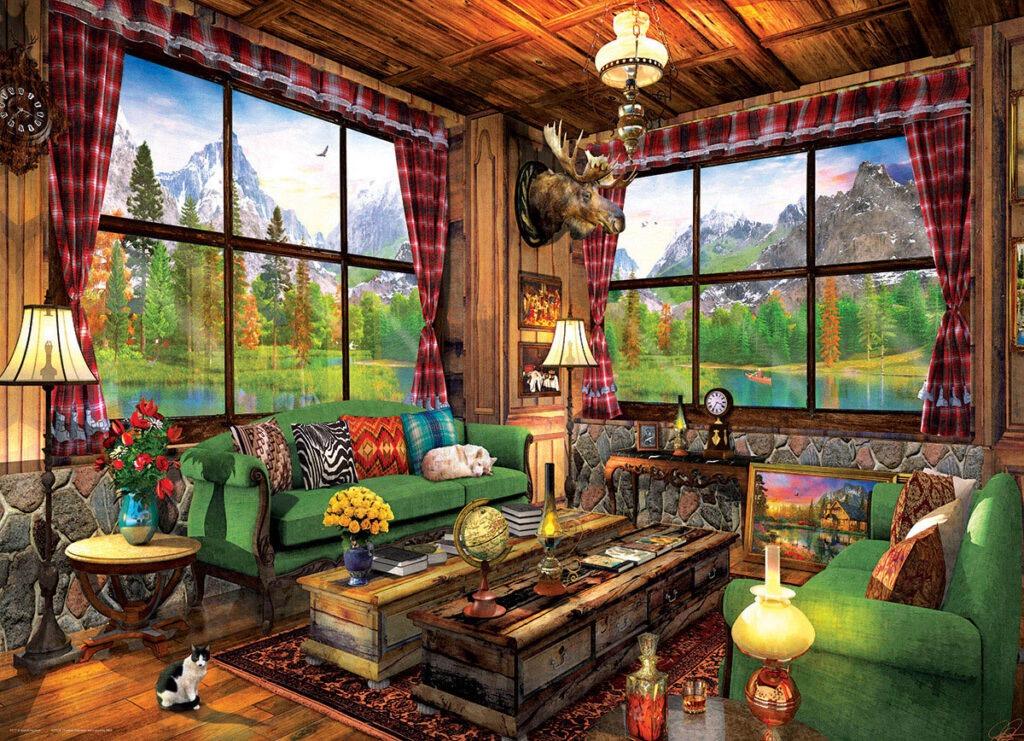 Eurographics - Cozy Cabin - 1000 stukjes, Ophalen of Verzenden, 500 t/m 1500 stukjes, Nieuw, Legpuzzel