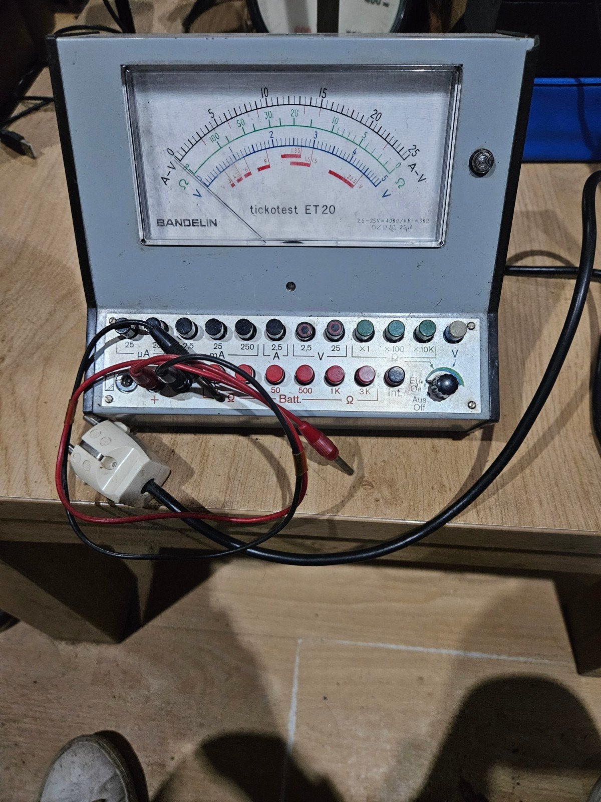 Bandelin Tickotest ET 20 Multimeter - Vintage Analoog, Ophalen of Verzenden, Gebruikt, Multimeter