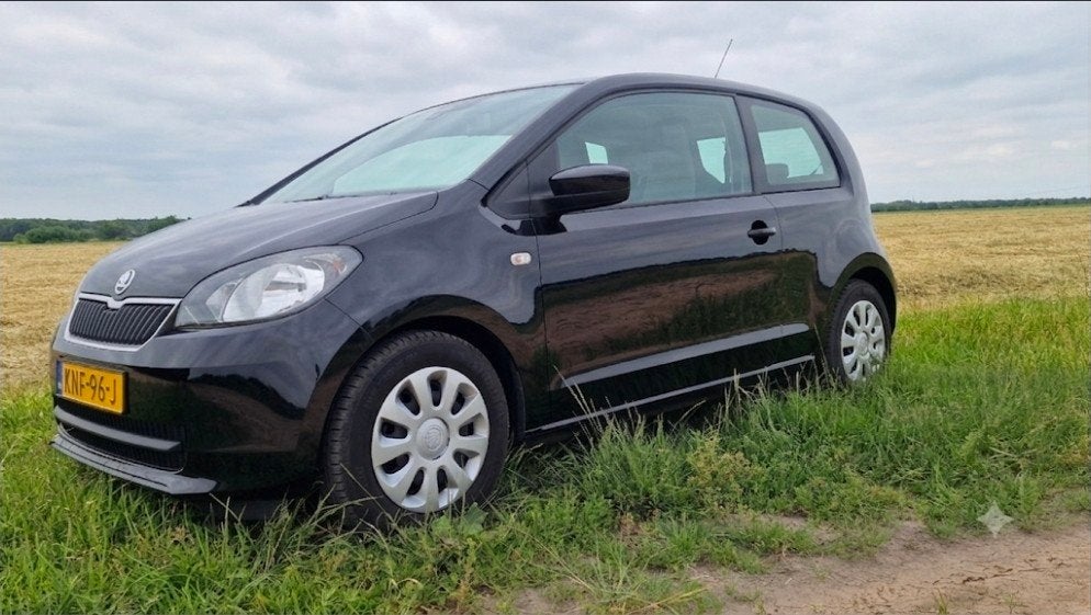 Skoda Citigo  • Stoelverw/Cruise/Airco/PDC /apk 3-27 /2de, Stof, 840 kg, 4 stoelen, Zwart