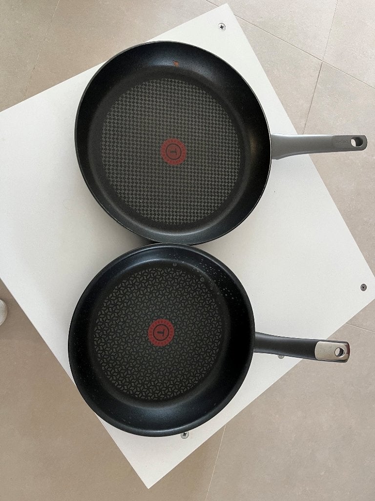 Koekenpannen tefal 30 en 32 cm gas!, Ophalen of Verzenden, Gebruikt, Koekenpan, Tefal