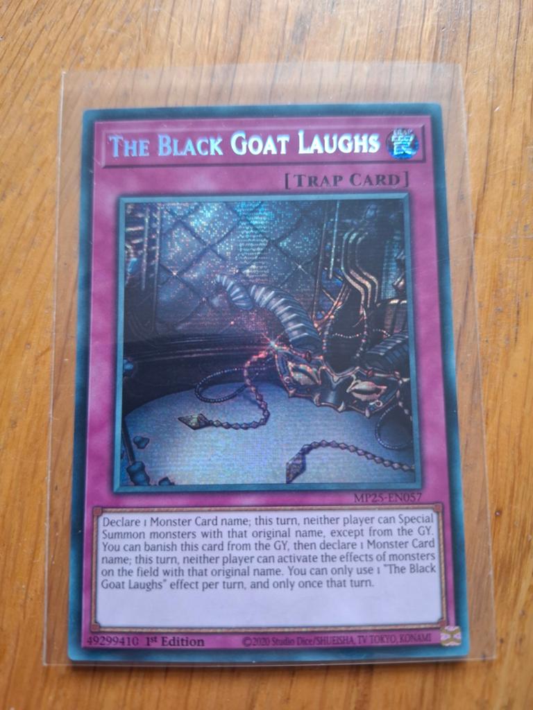 The Black Goat Laughs  MP25  Secret Rare  1st  Ed  NM, Ophalen of Verzenden, Nieuw, Losse kaart, Foil