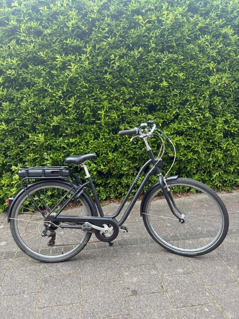 Elektrische damesfiets Elops, Gebruikt, 47 tot 50 cm, Versnellingen, Schijfrem