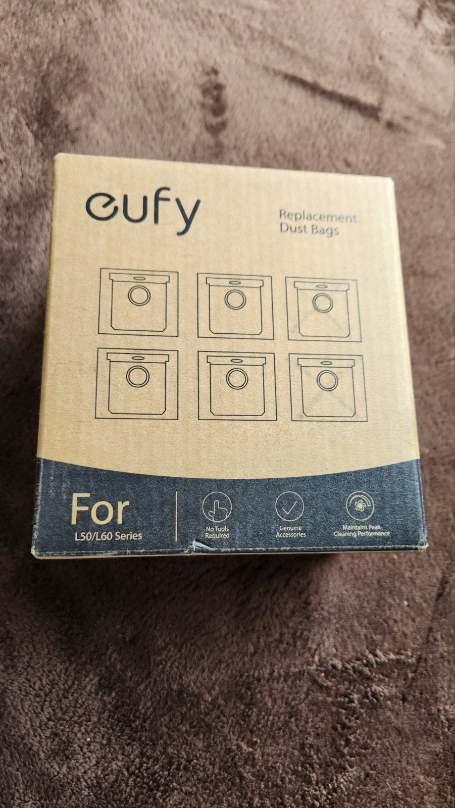 Eufy L50/L60 Series Vervangende Stofzakken (4 stuks), Stofzak, Nieuw, Ophalen of Verzenden, Robotstofzuiger
