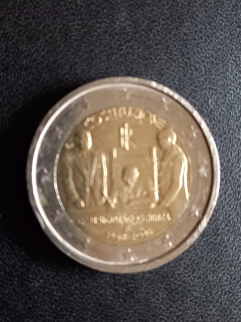 044: 2 Euromunt in nieuwstaat Memorial coin Italy 1948-2018, Verzenden, Italië, 2 euro, Losse munt