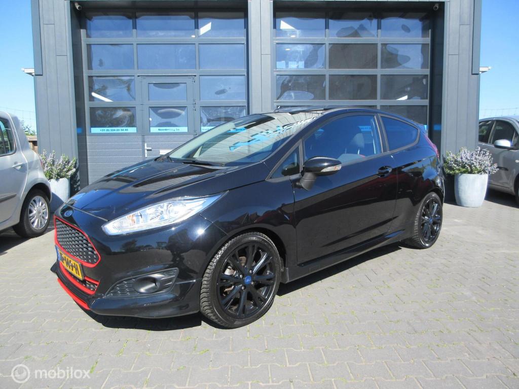 Ford Fiesta 1.0 EcoBoost Black Edition 140pk! Volle uitvoeri, Auto's, Voorwielaandrijving, Stof, 1028 kg, Zwart