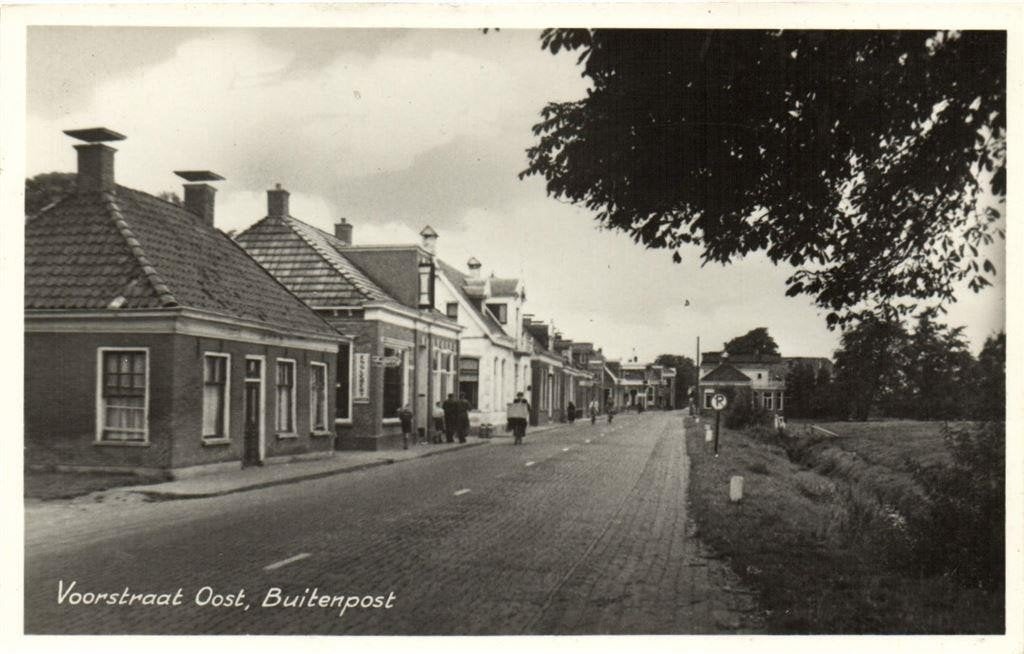 Voorstraat Oost, Buitenpost - ongelopen, Ophalen of Verzenden, 1940 tot 1960, Ongelopen, Friesland