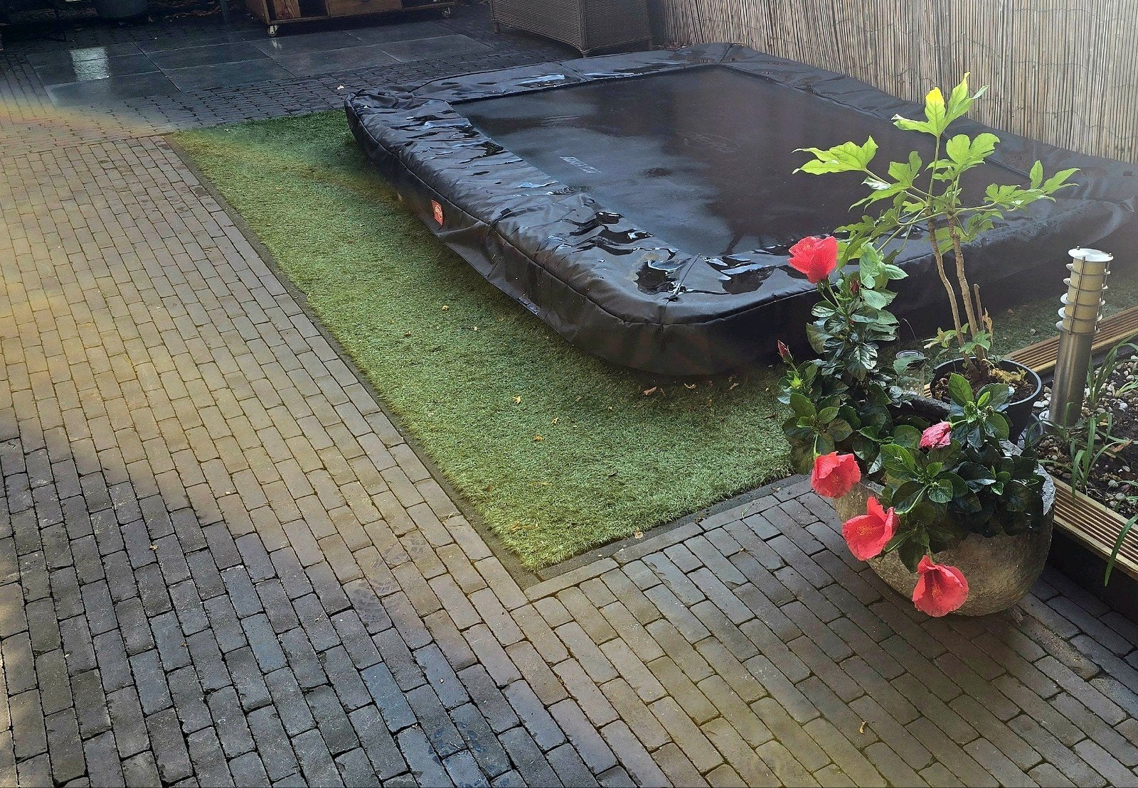 Berg air flow trampoline, Ophalen, Gebruikt