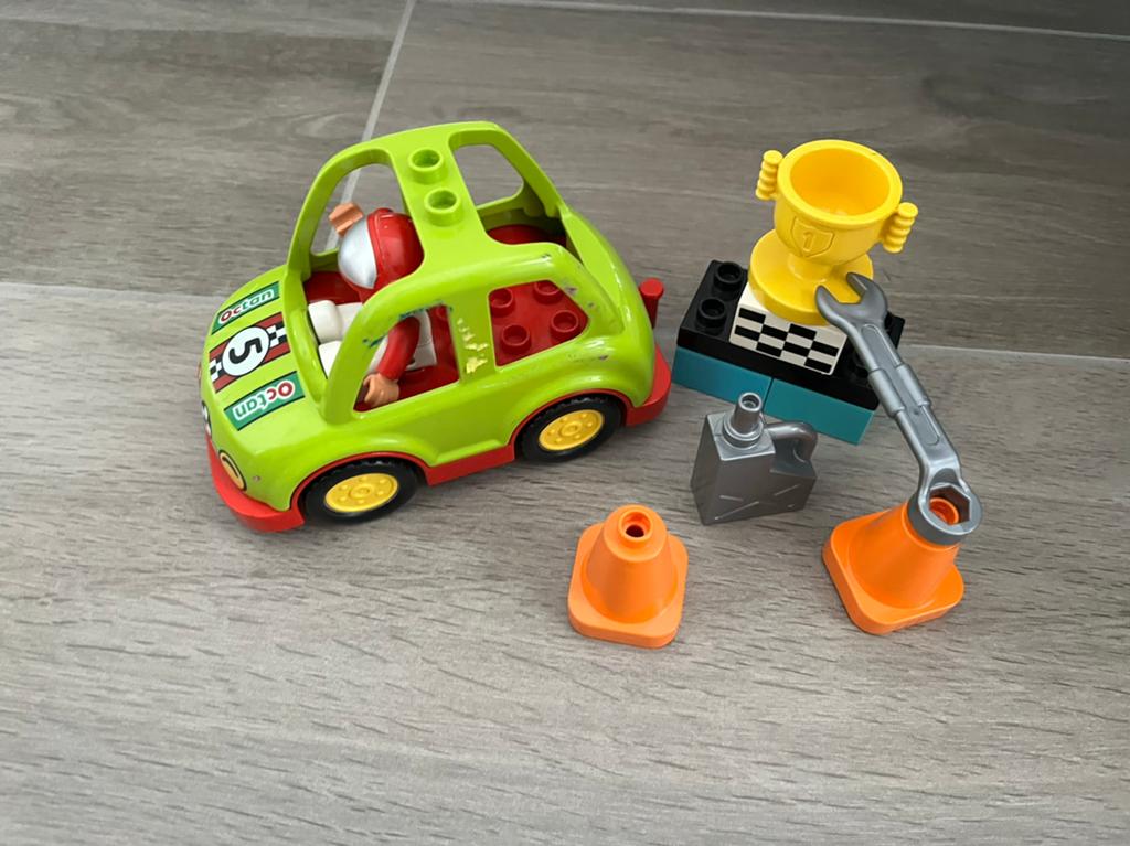 Duplo rallyauto en toebehoren, Ophalen, Zo goed als nieuw