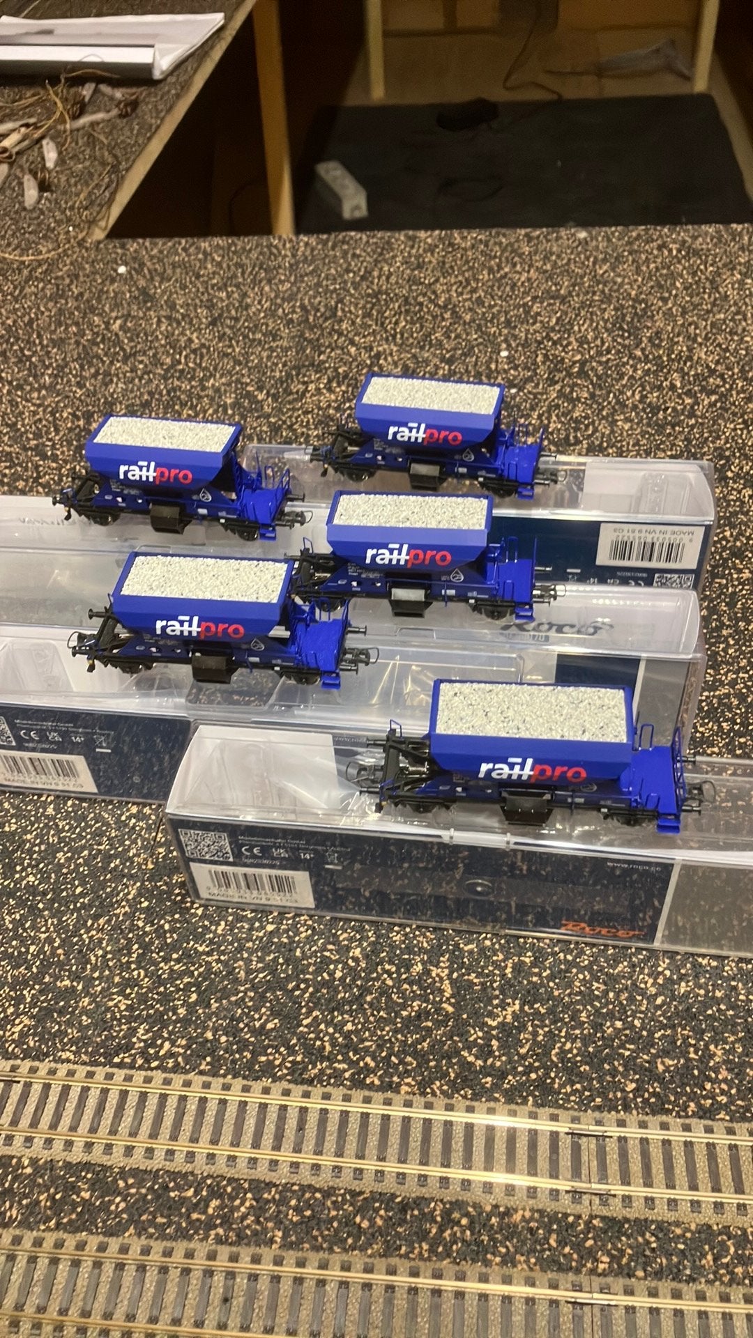 roco 6600070 onderlosser ,schotterwagen 5 stuks,nieuw in ovp, Gelijkstroom, Ophalen of Verzenden, Roco, Nieuw