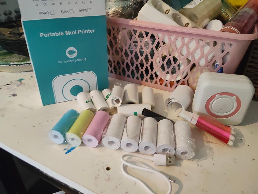 Draagbare Mini Printer met Fun Print App - Zo goed als nieuw, Ophalen, Zo goed als nieuw, Onbekend