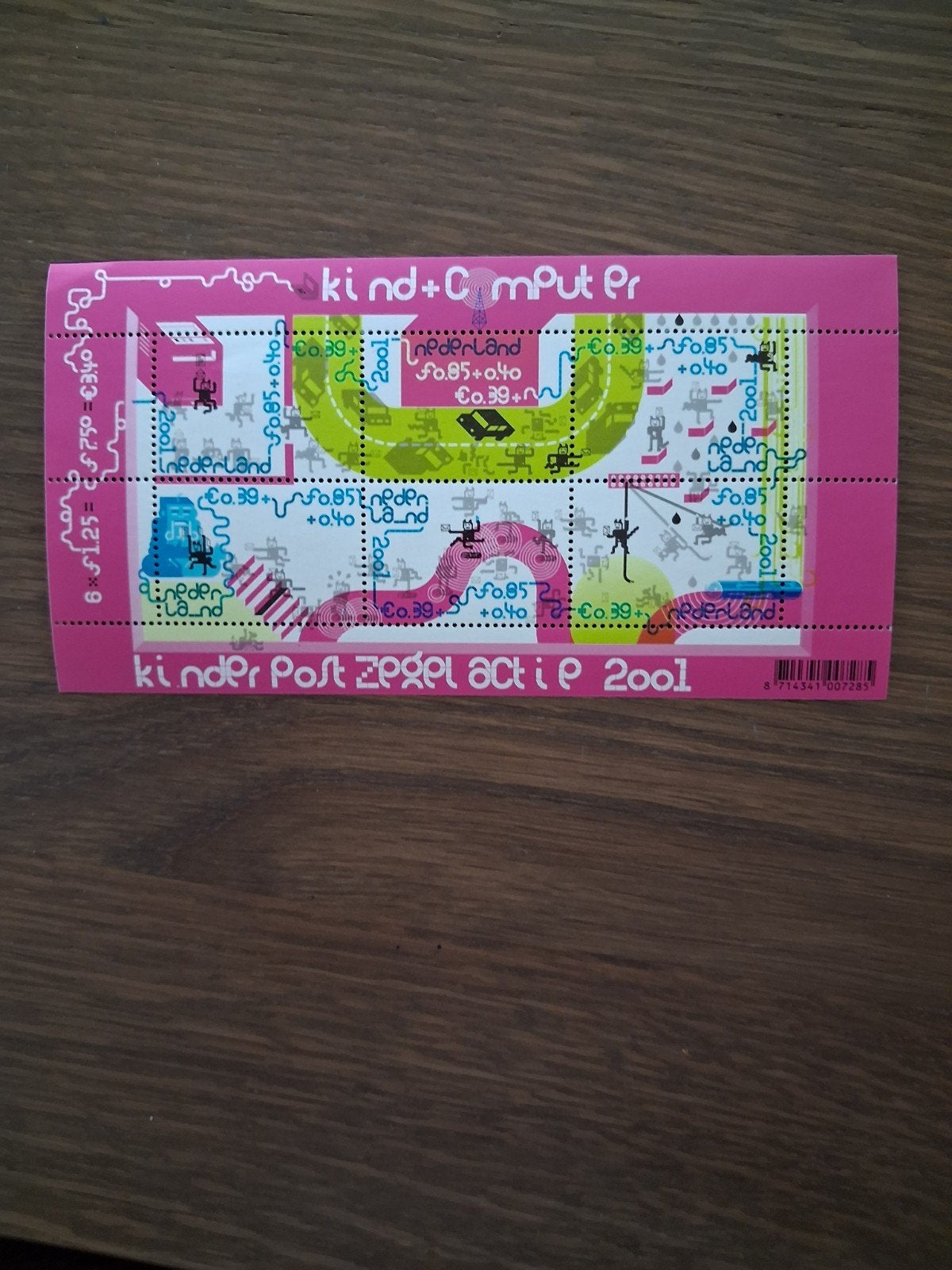 6 kinderpostzegels 2001, Verzenden, Na 1940, Postfris