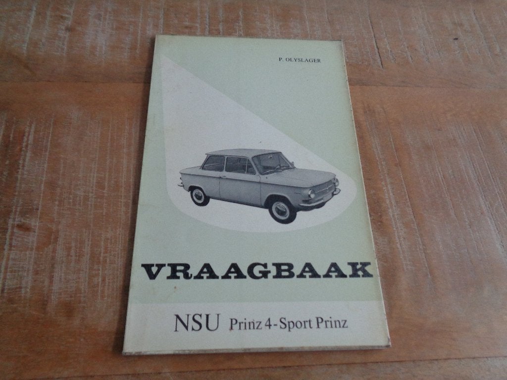 NSU Prinz 4 - Sport Prinz Vraagbaak Werkplaatshandboek NL, Verzenden, Gelezen