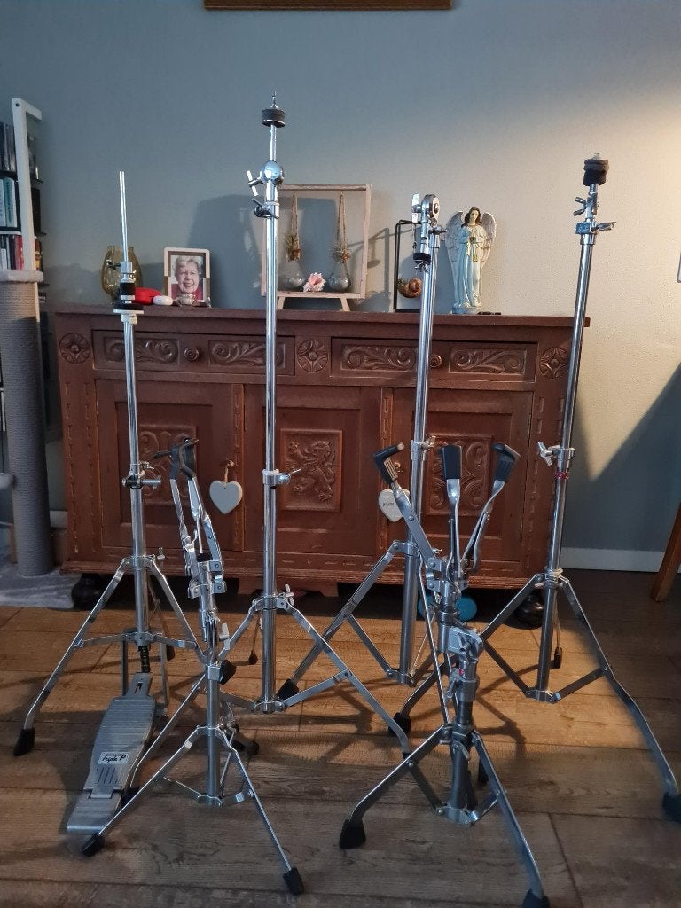 cymbal stands en snare drum stands te koop, Ophalen, Gebruikt, Overige merken