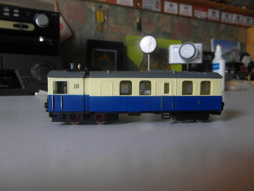 Egger Bahn H0e 1010 Dampftriebwagen nr. 10, Overige merken, Ophalen of Verzenden, Zo goed als nieuw, Gelijkstroom