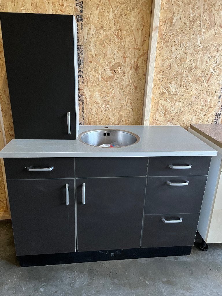 Keukenblokje 125cm, Ophalen, Gebruikt, 100 tot 150 cm, Minder dan 100 cm