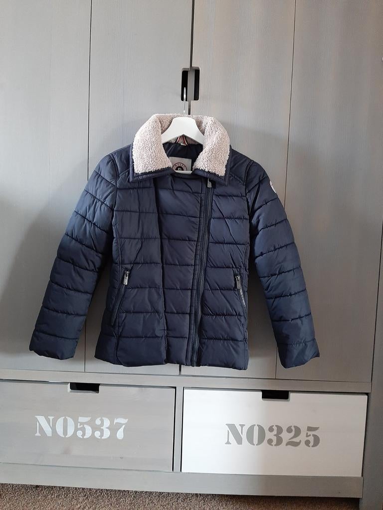 Winterjas jas maat 152 donkerblauw Reset., Reset, Meisje, Ophalen of Verzenden, Zo goed als nieuw