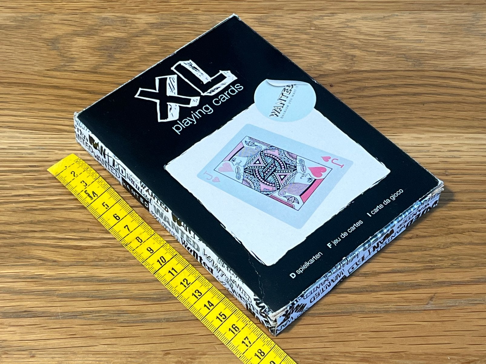 XL speelkaarten 17 x 12 cm – Wanted / Present Time  compleet, Verzamelen, Verzenden, Gebruikt, Speelkaart(en)