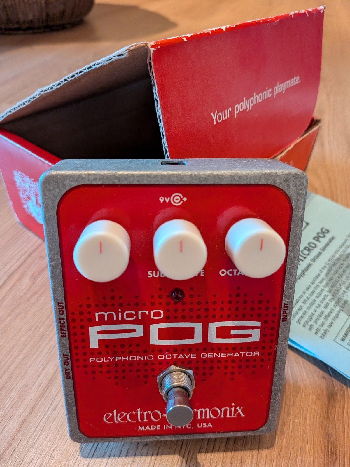 Electro-Harmonix Micro POG Polyphonic Octave Generator, Ophalen of Verzenden, Zo goed als nieuw, Overige typen