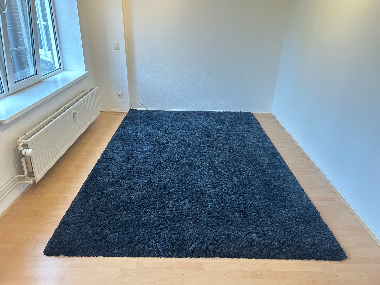 IKEA VOLLERSLEV vloerkleed – donkerblauw – 200 x 300 cm, Ophalen, 200 cm of meer, 200 cm of meer, Blauw