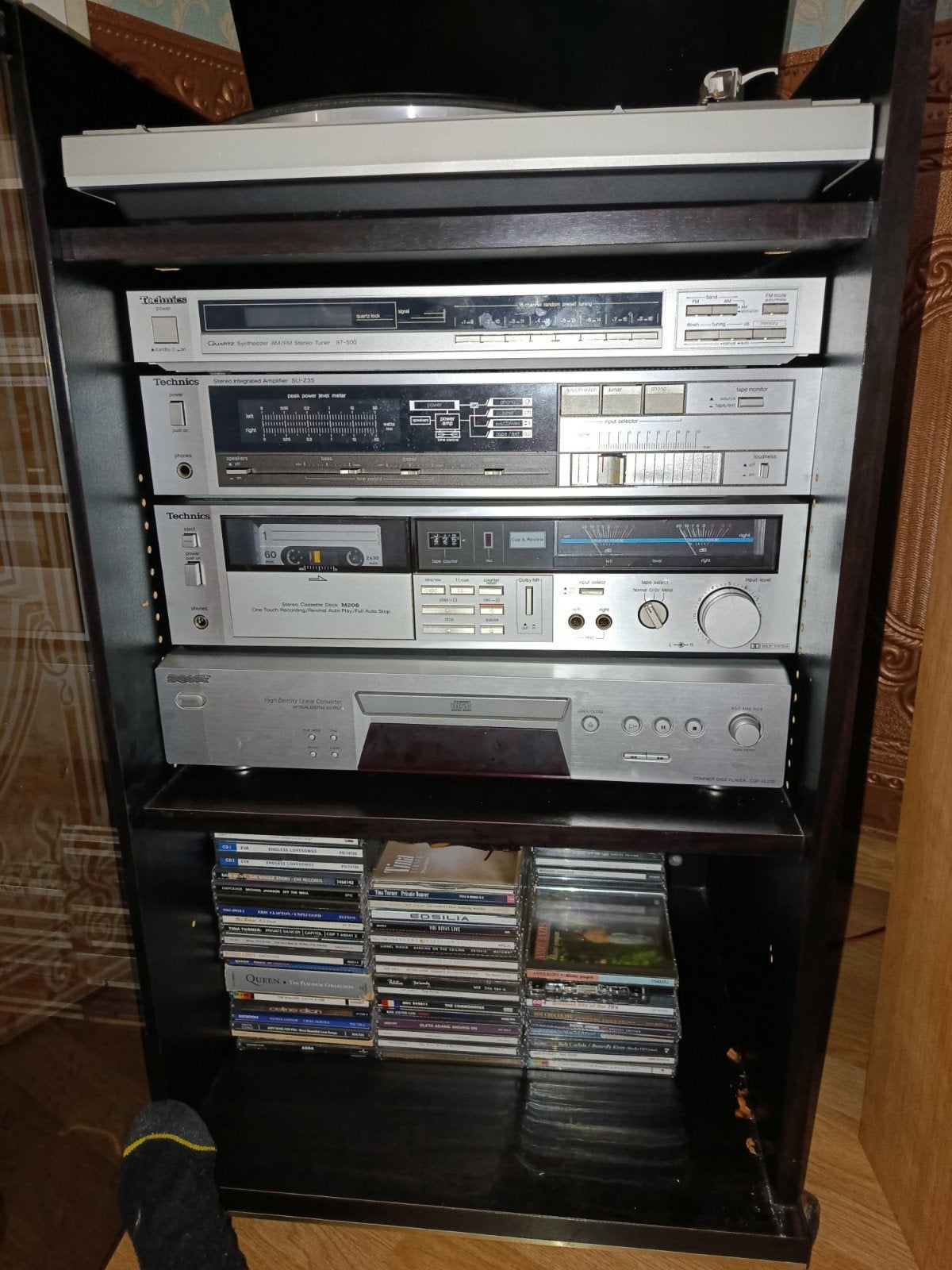 Vintage Technics Hifi Stereoset Jaren '80 met Platenspeler, Gebruikt, Losse componenten, Tuner of Radio, Ophalen