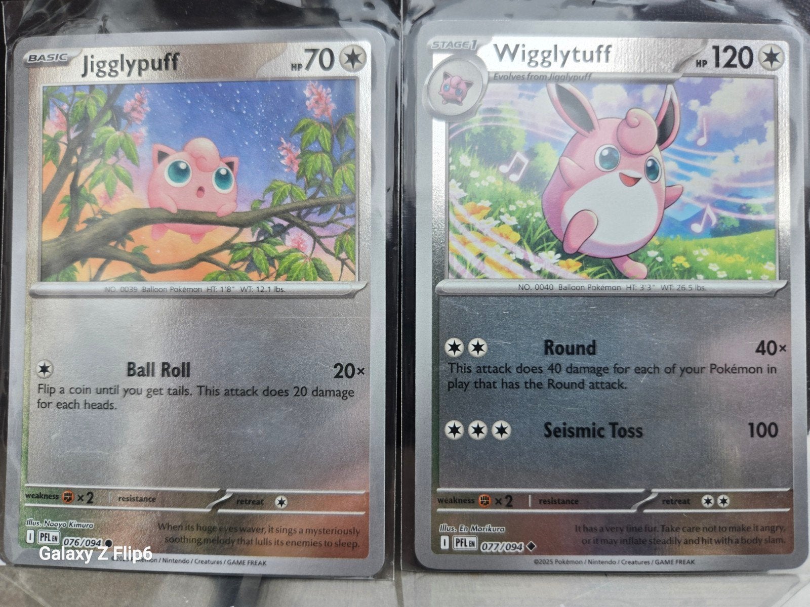 Jigglypuff & Wigglytuff Pokémon kaarten (076/094, 077/094), Ophalen of Verzenden, Zo goed als nieuw, Meerdere kaarten