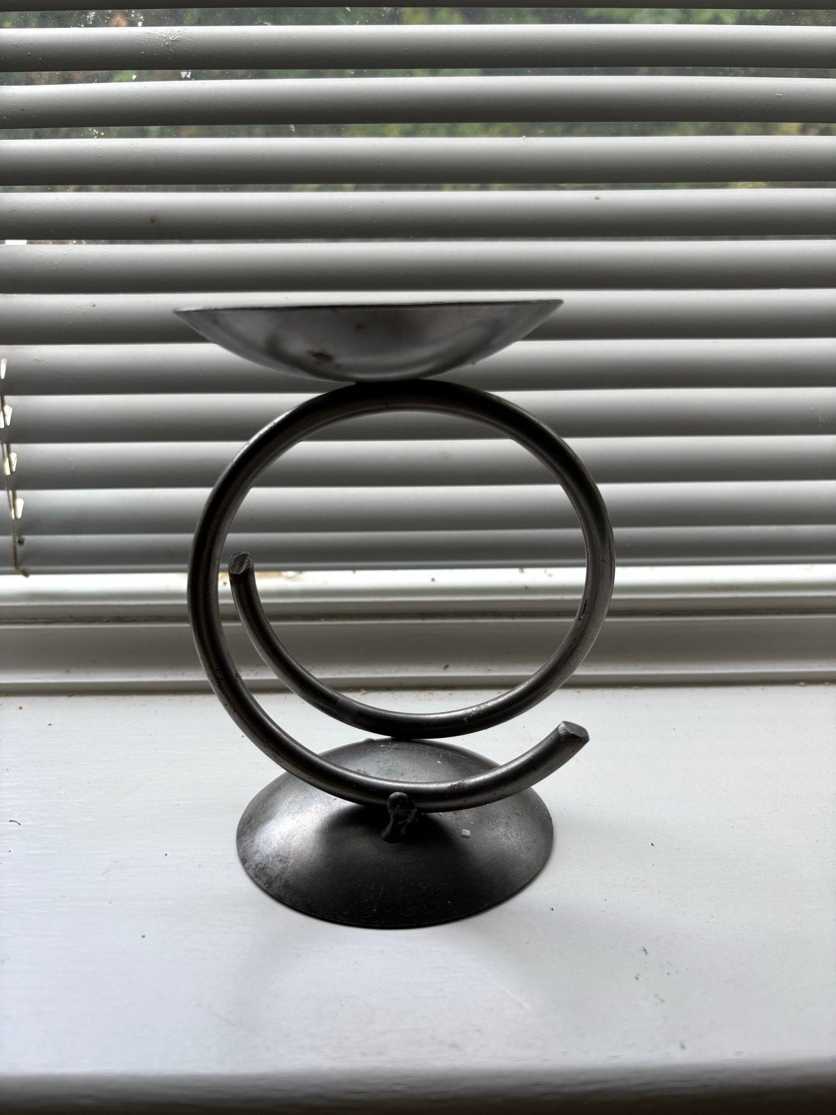 Metalen Theelichthouder - 15 cm Hoog, Ophalen, Gebruikt, Waxinelichthouder, Metaal