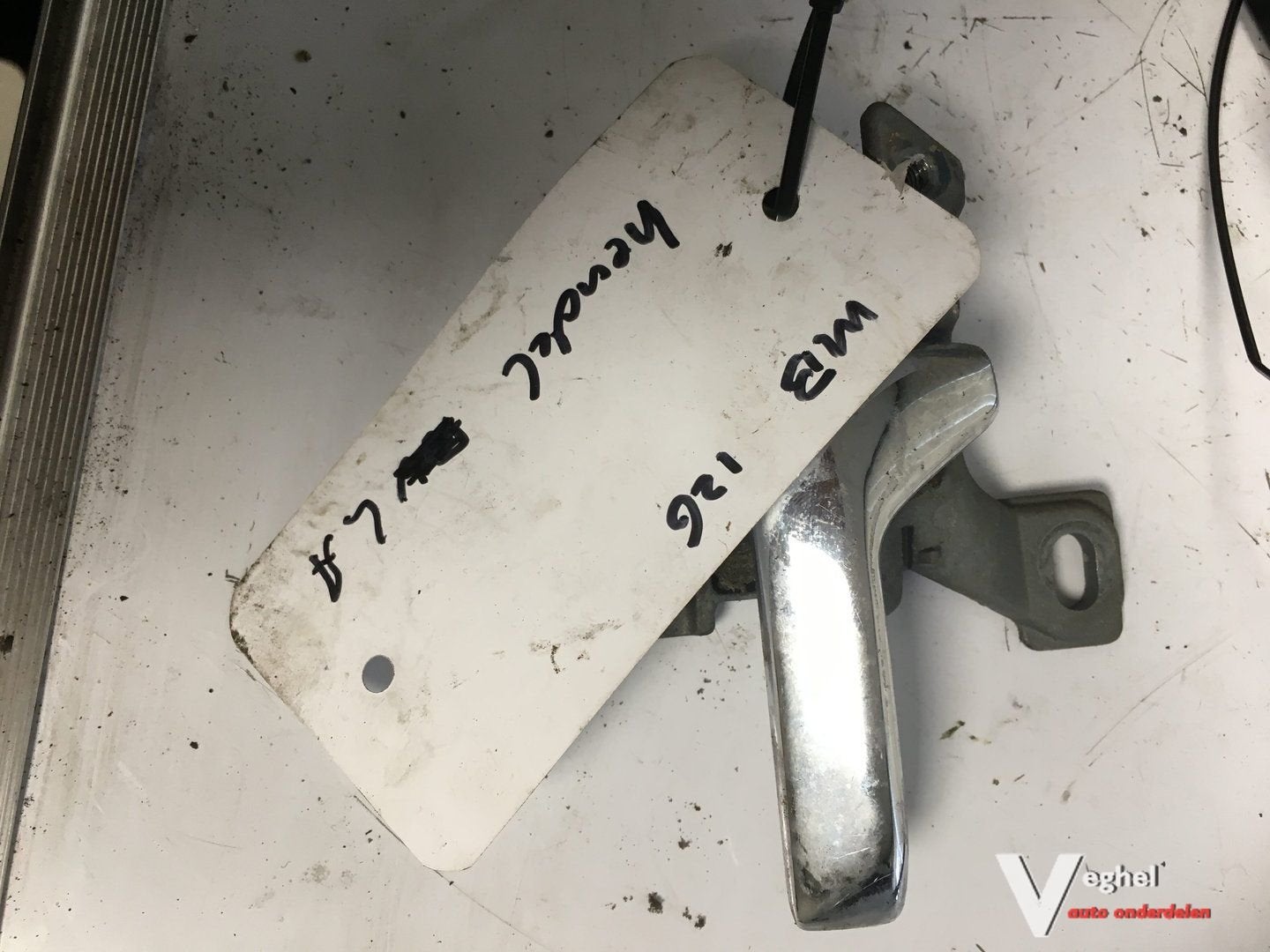 Mercedes w126 Deurgreep Linksachter, Gebruikt, -, Deur, -