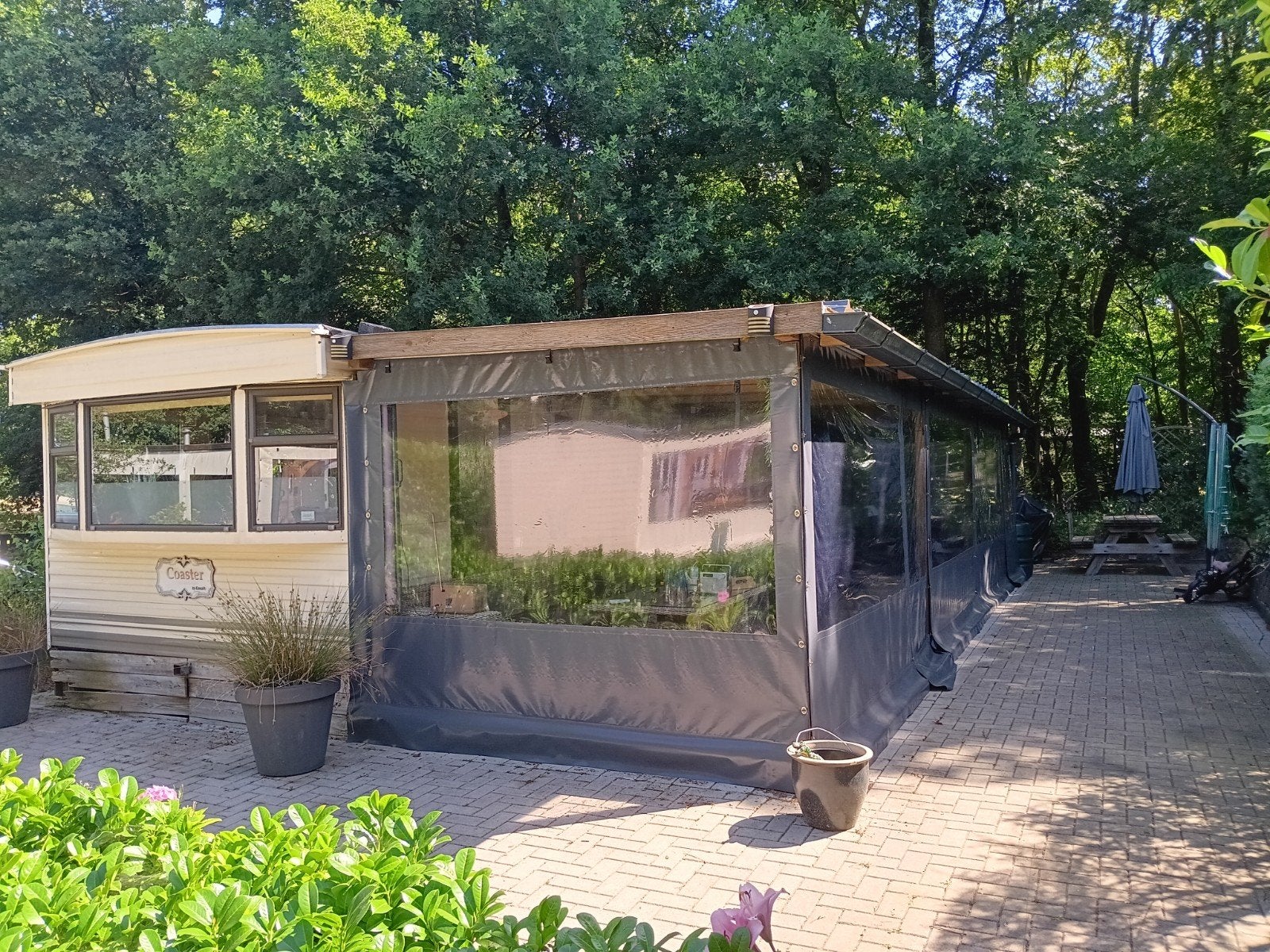 Overkapping 10x3M, Ophalen, Gebruikt, Veranda