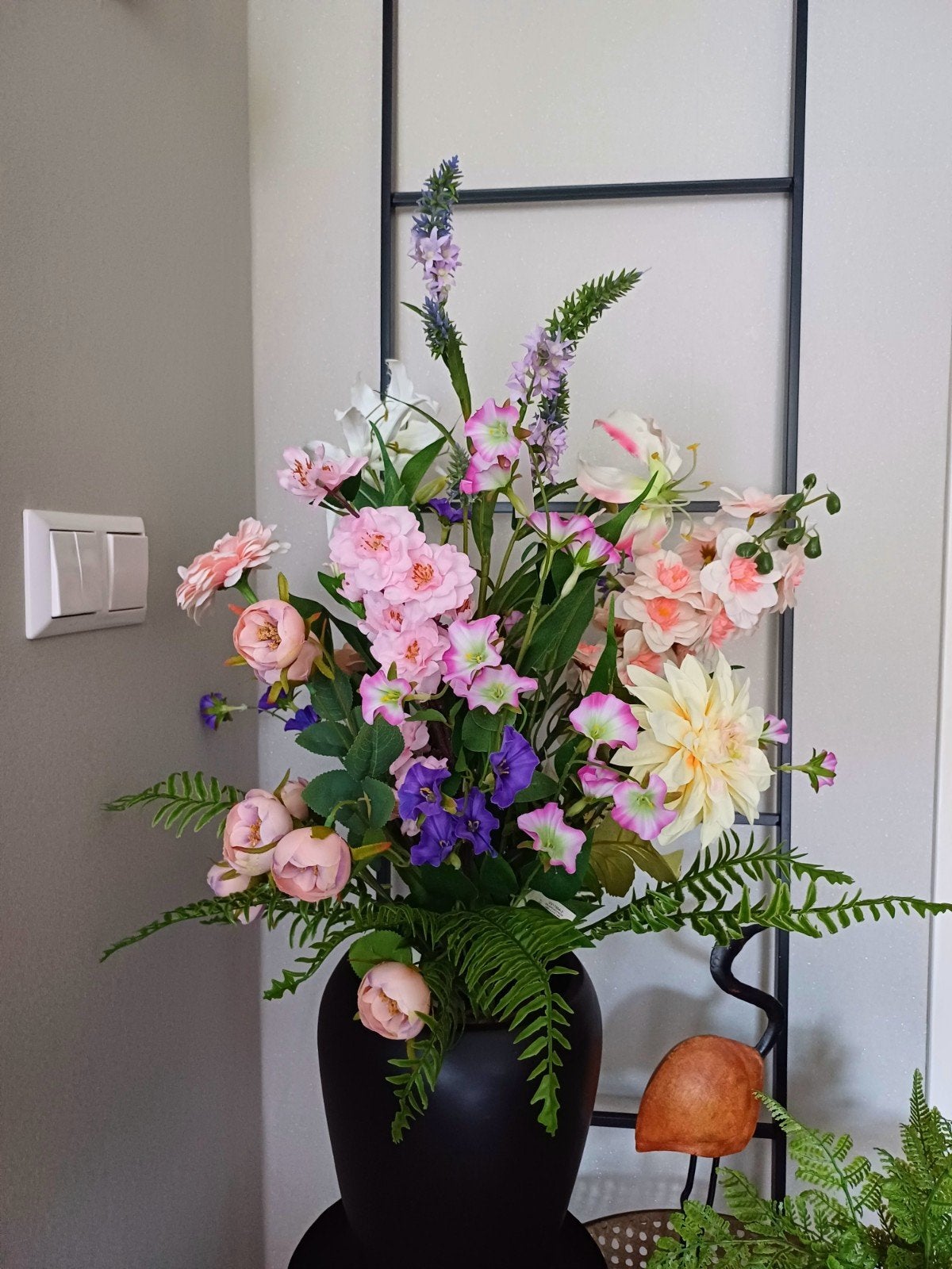 Prachtig nieuw zijden bloemen boeket - H60 cm, Ophalen of Verzenden, Nieuw