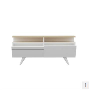 Asir 382NRC1108 tv meubel BESCHADIGD van € 199 voor €39, Huis en Inrichting, Overige materialen, Gebruikt, 100 tot 150 cm, Ophalen of Verzenden