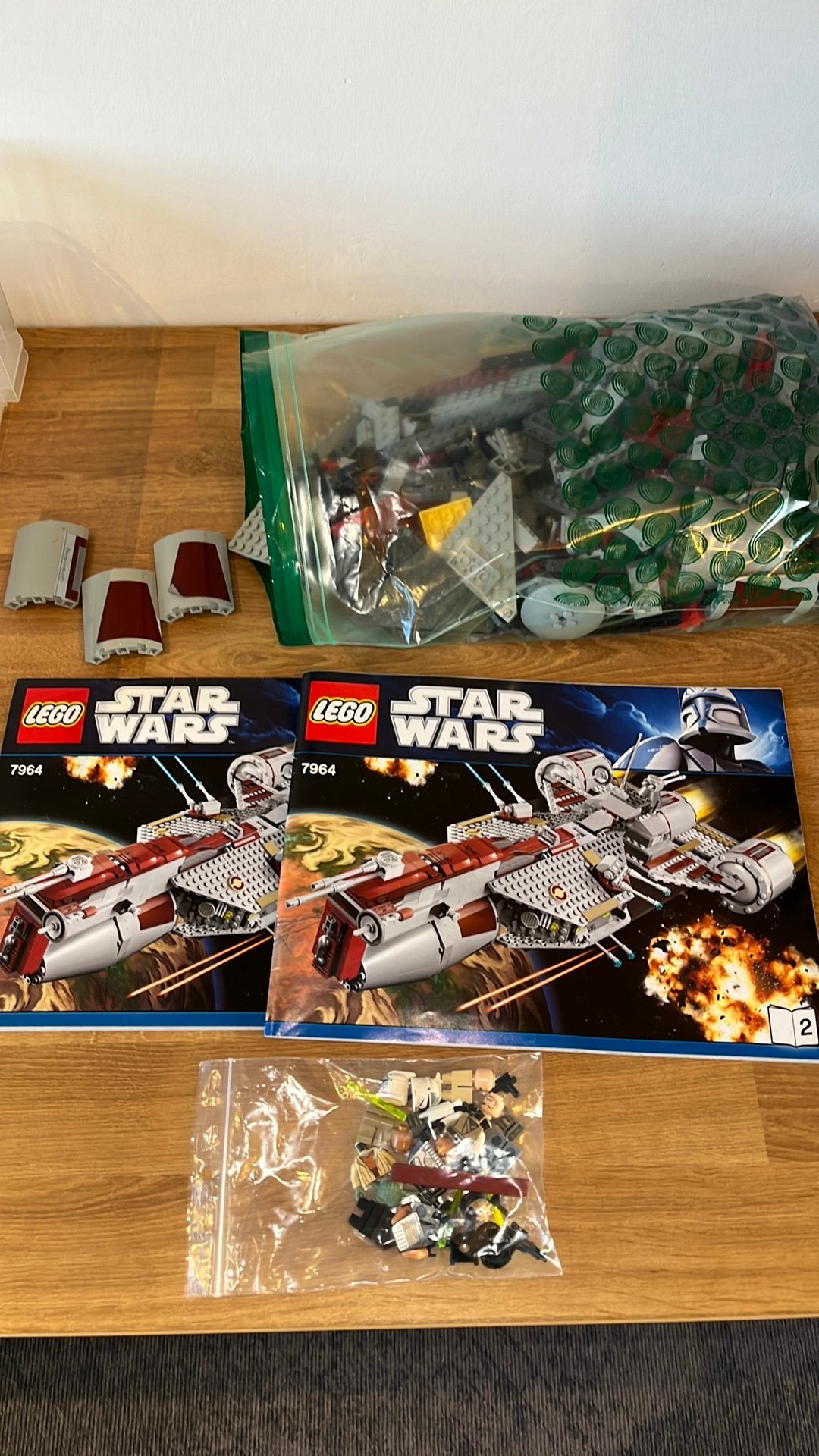 Lego Star wars 7964 republic frigate met boekjes, Ophalen of Verzenden, Gebruikt, Lego