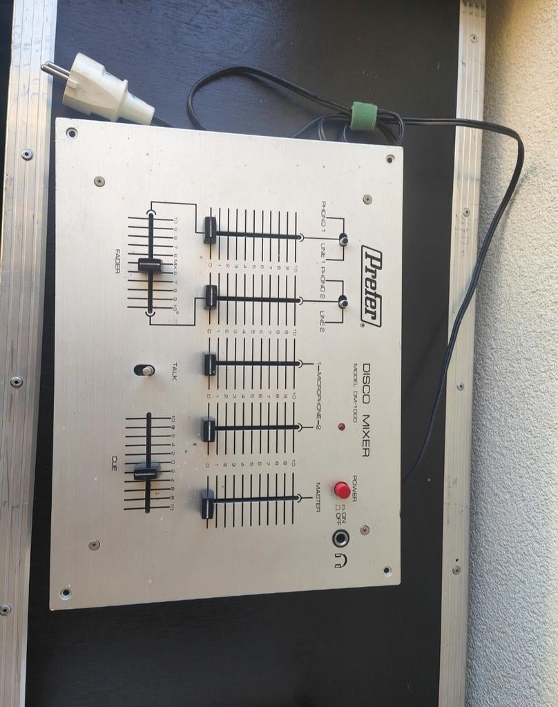 Prefer Disco Mixer DM-1000 - Vintage DJ Mixer, Ophalen of Verzenden, Gebruikt