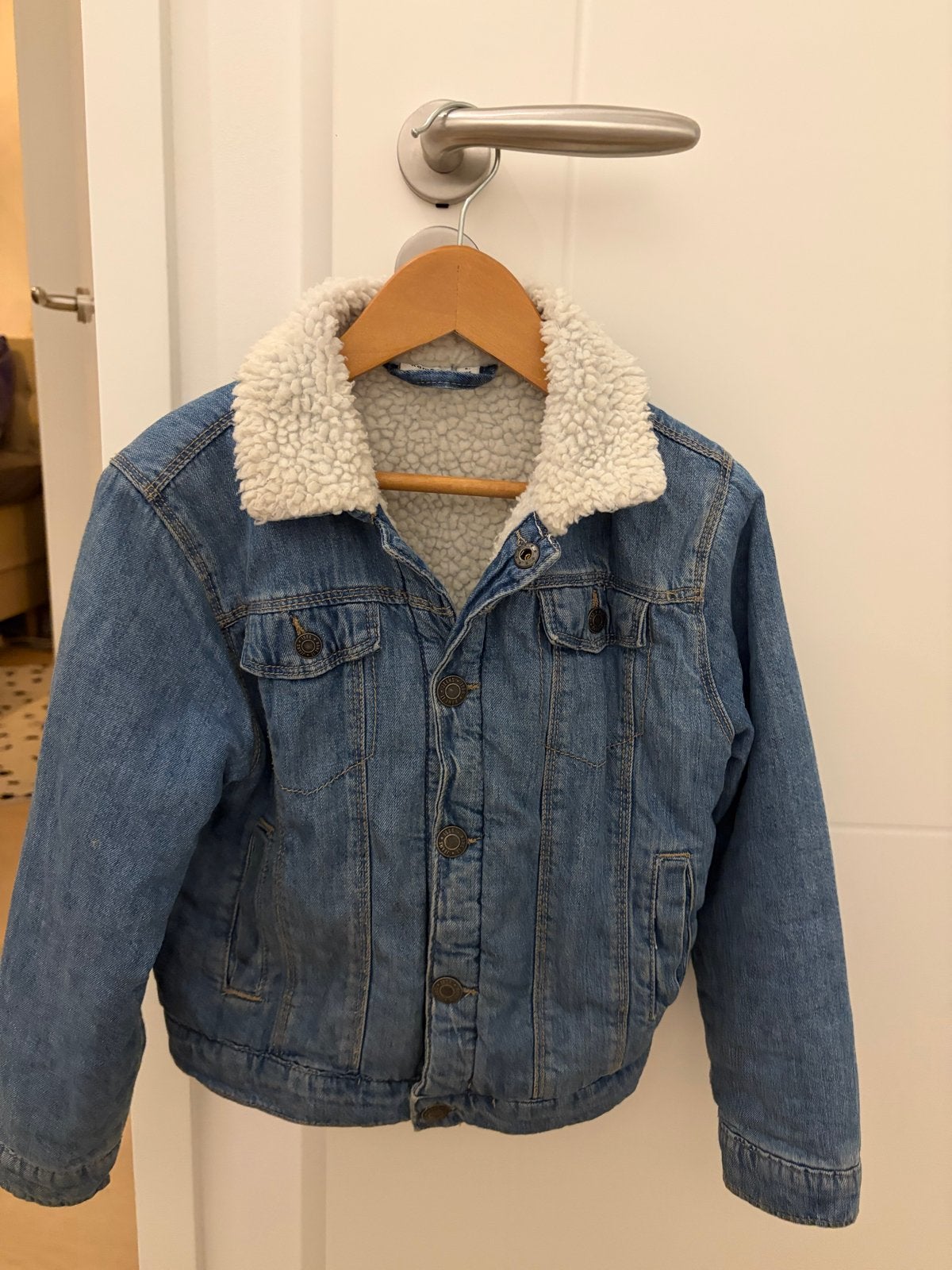 Name It spijkerjas en Lil'Atelier teddy jas, maat 116, Ophalen of Verzenden, Gebruikt, Jongen of Meisje, Jas