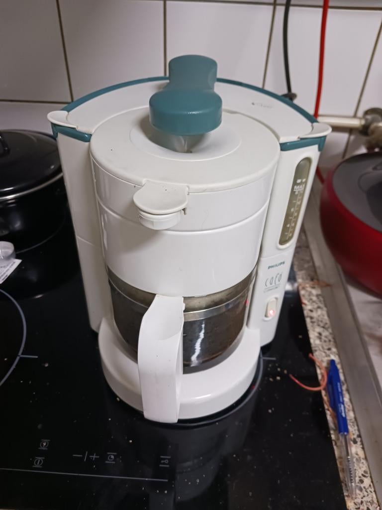Philips Café Koffiezetapparaat - Wit/Groen, Ophalen of Verzenden