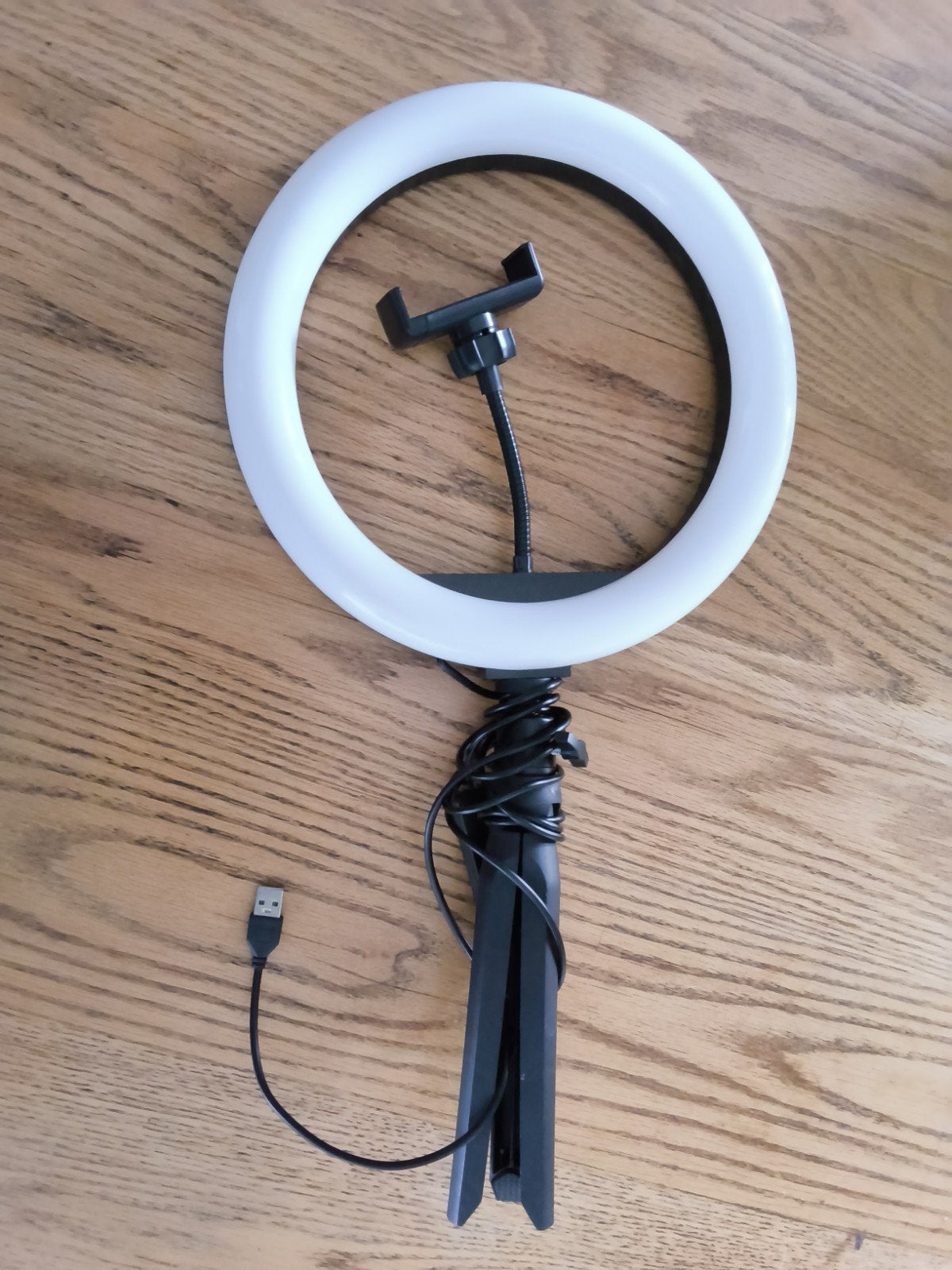 Ringlamp met statief en telefoonhouder, Overige merken, Belichting, Ophalen of Verzenden, Zo goed als nieuw