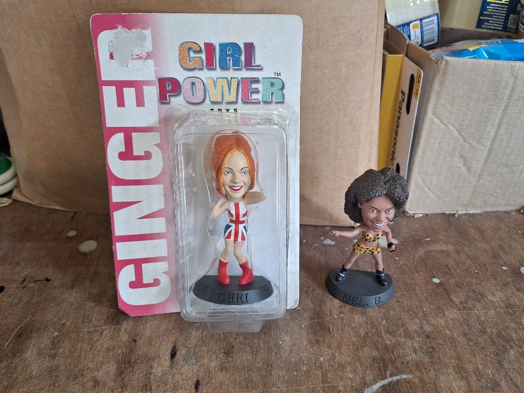 Vintage Spice Girls action figures van 1995 Geri Mel B, Ophalen of Verzenden, Zo goed als nieuw
