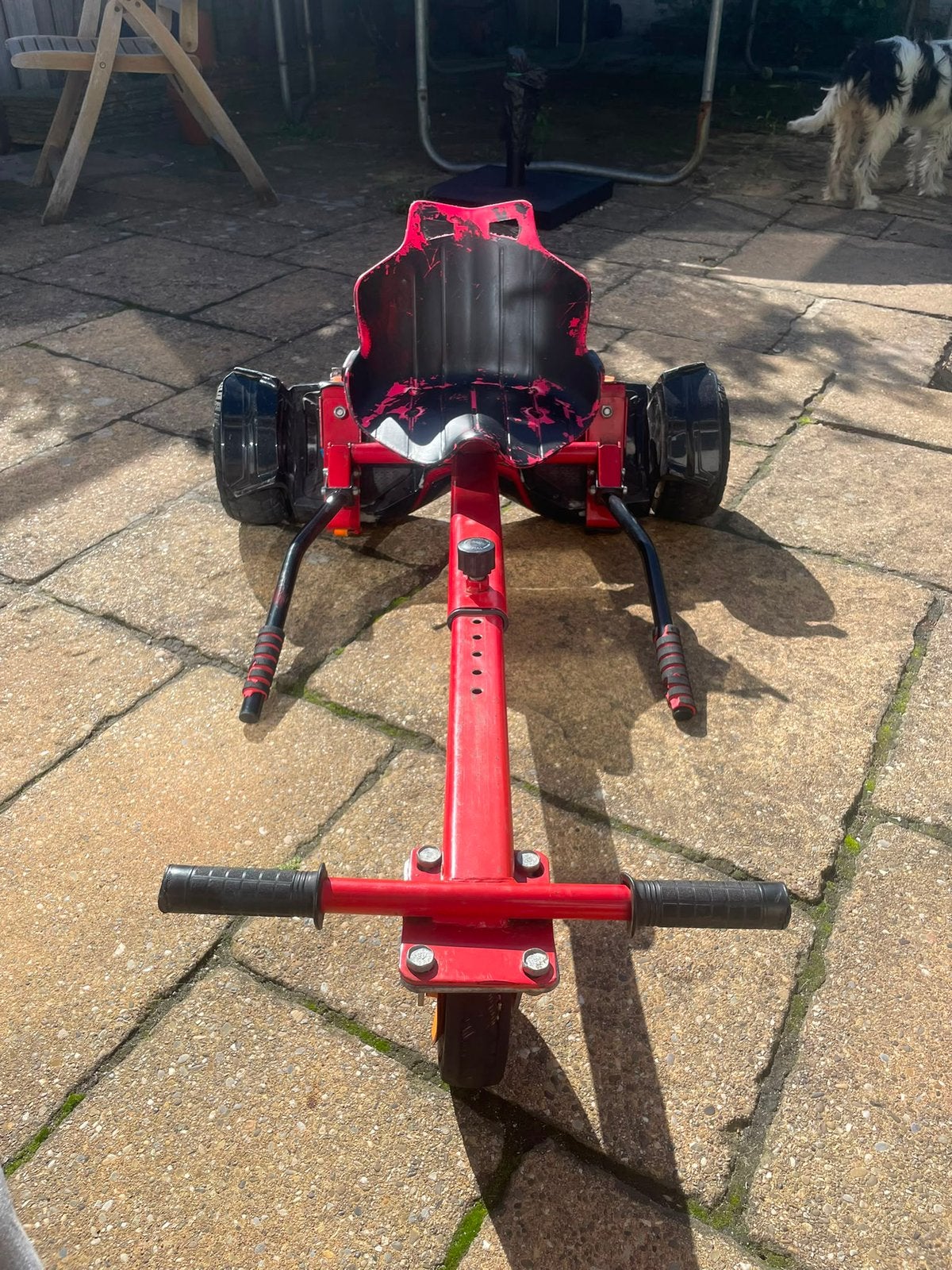 Rode offroad hoverboard met kart, Gebruikt