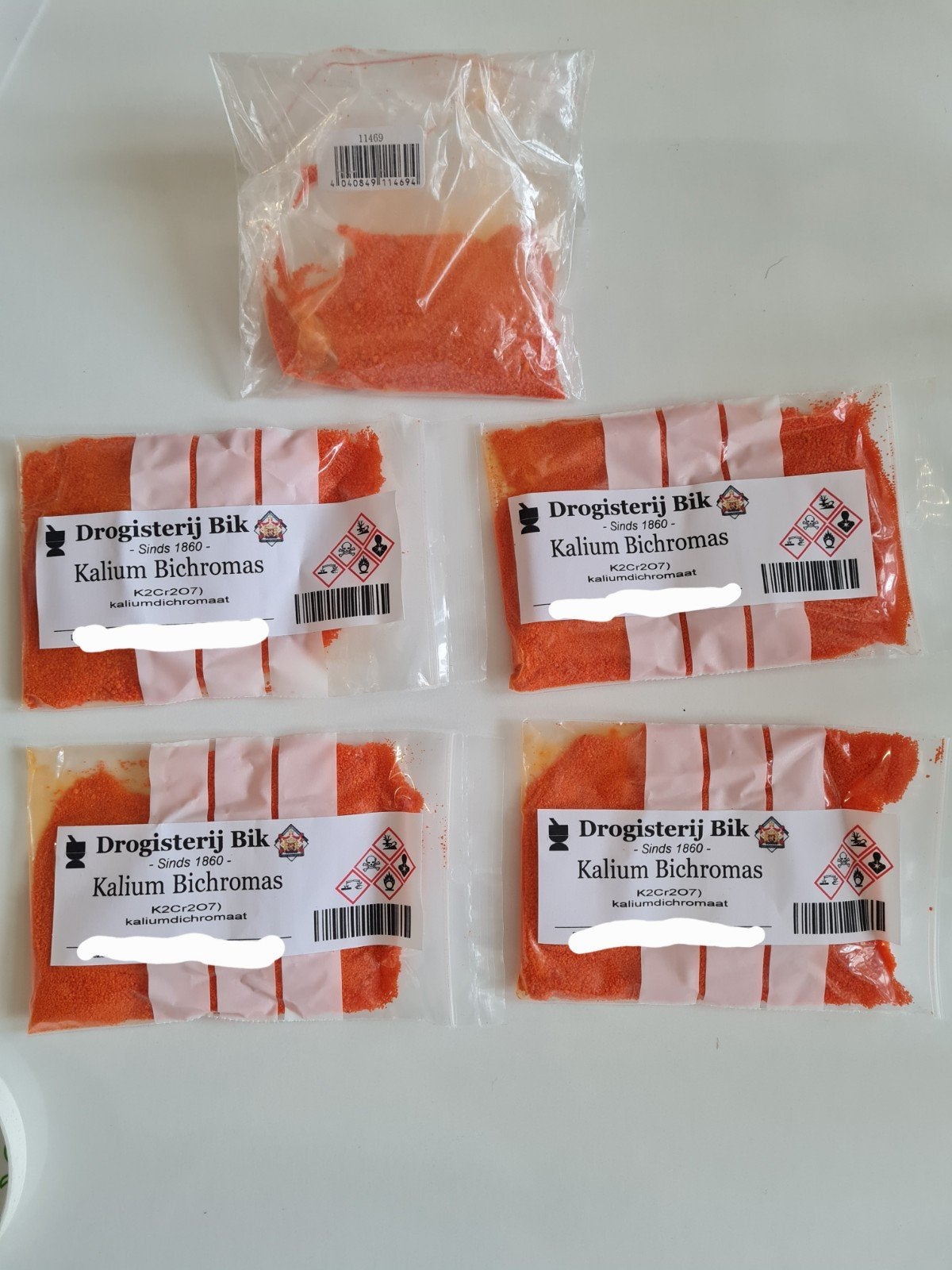 Potassium dichromate/K₂Cr₂O₇/ Kalium Bichromas/50 g, Ophalen of Verzenden