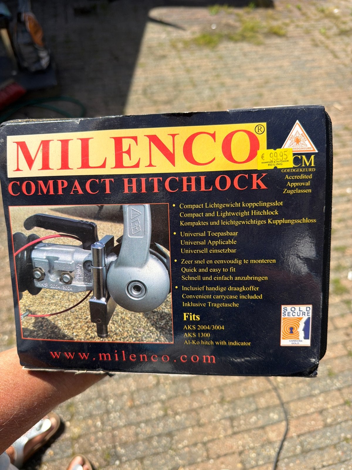 Milenco Compact Hitchlock - Compact Lichtgewicht Koppelslot, Ophalen, Nieuw