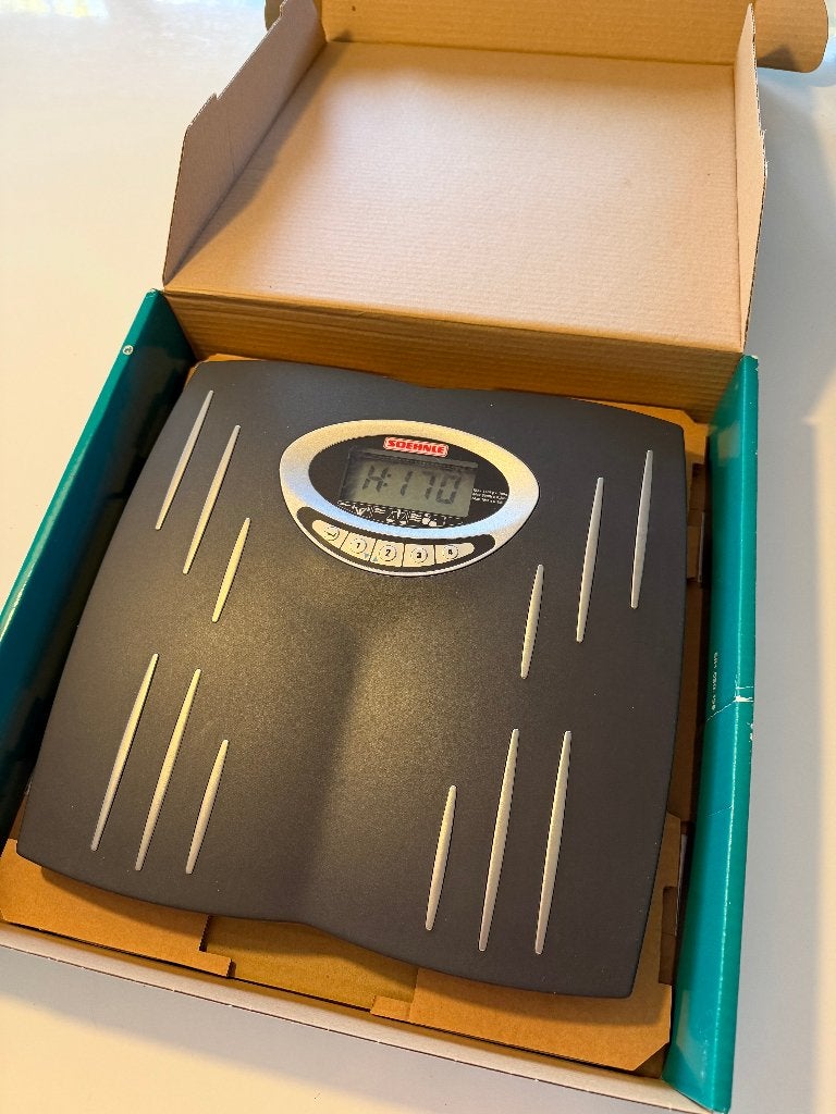 Soehnle digitale personenweegschaal in originele verpakking, 1 tot 500 gram, 100 kg of meer, Ophalen of Verzenden, Personenweegschaal