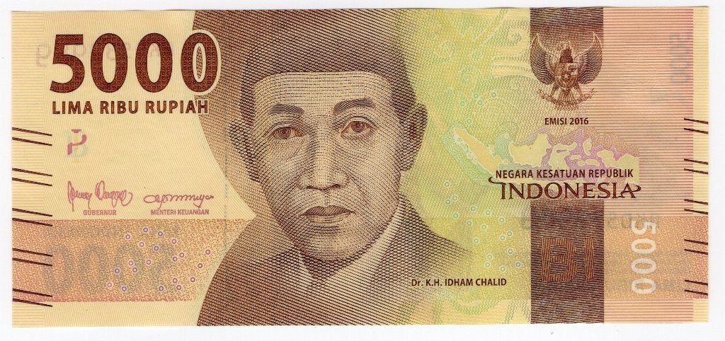 Indonesie 5000 Rupiah 2016 unc, Verzenden, Zuidoost-Azië