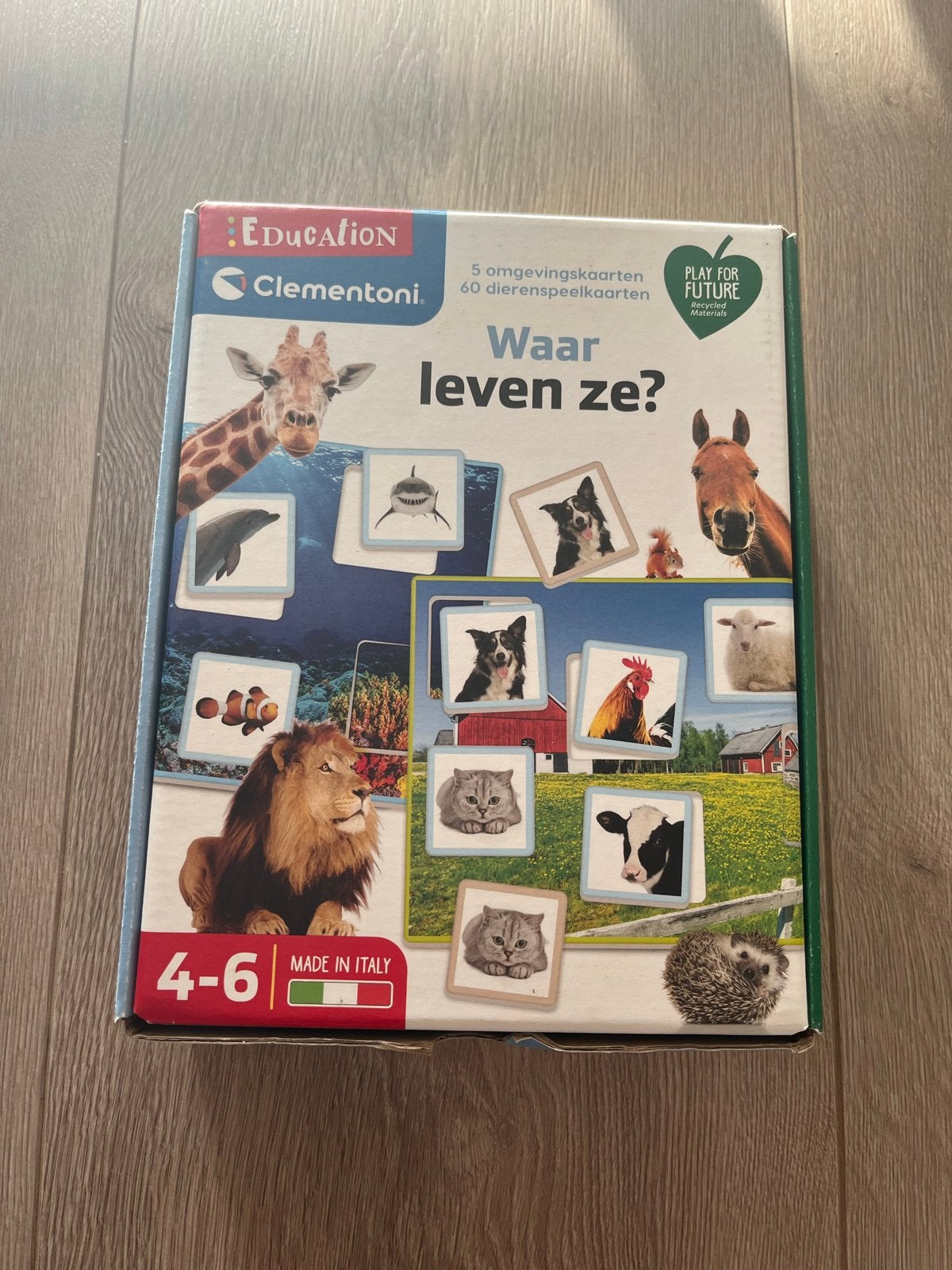 Clementoni Education: Waar leven ze? Dieren spel 4-6 jaar, Ophalen of Verzenden, Zo goed als nieuw, Ontdekken