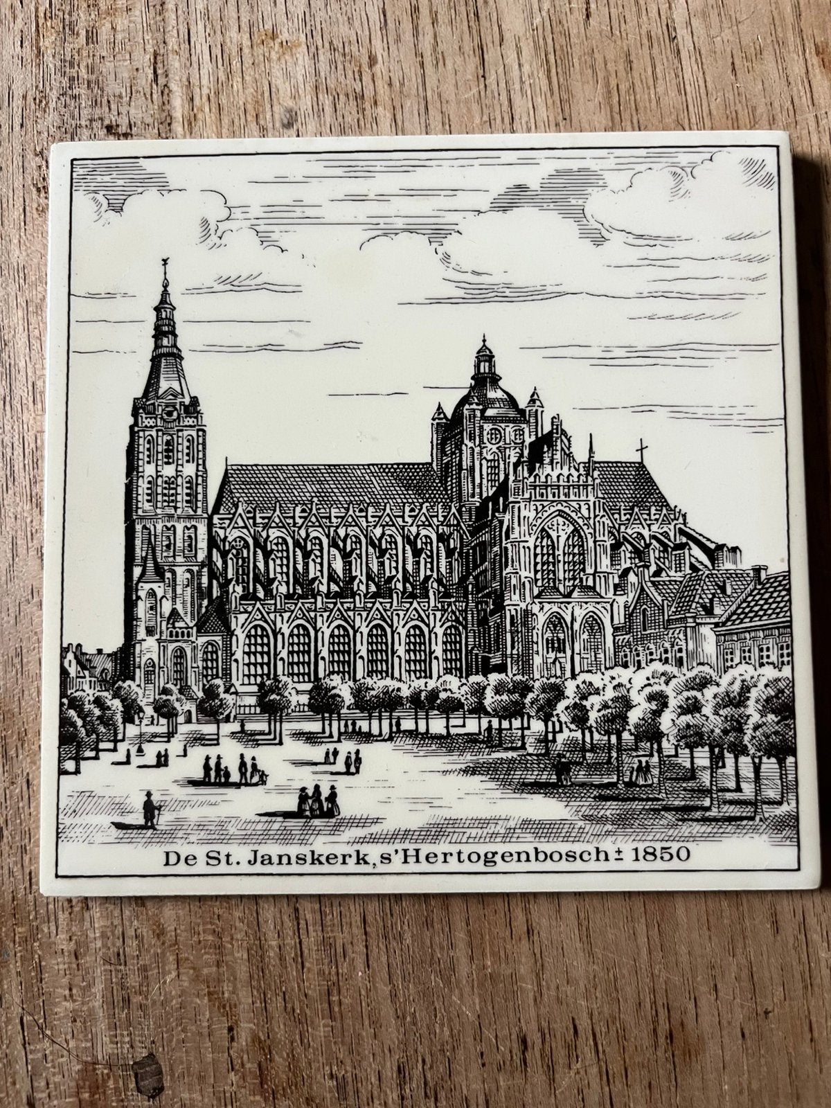 Tegeltje van de St Janskerk Den Bosch, Ophalen of Verzenden