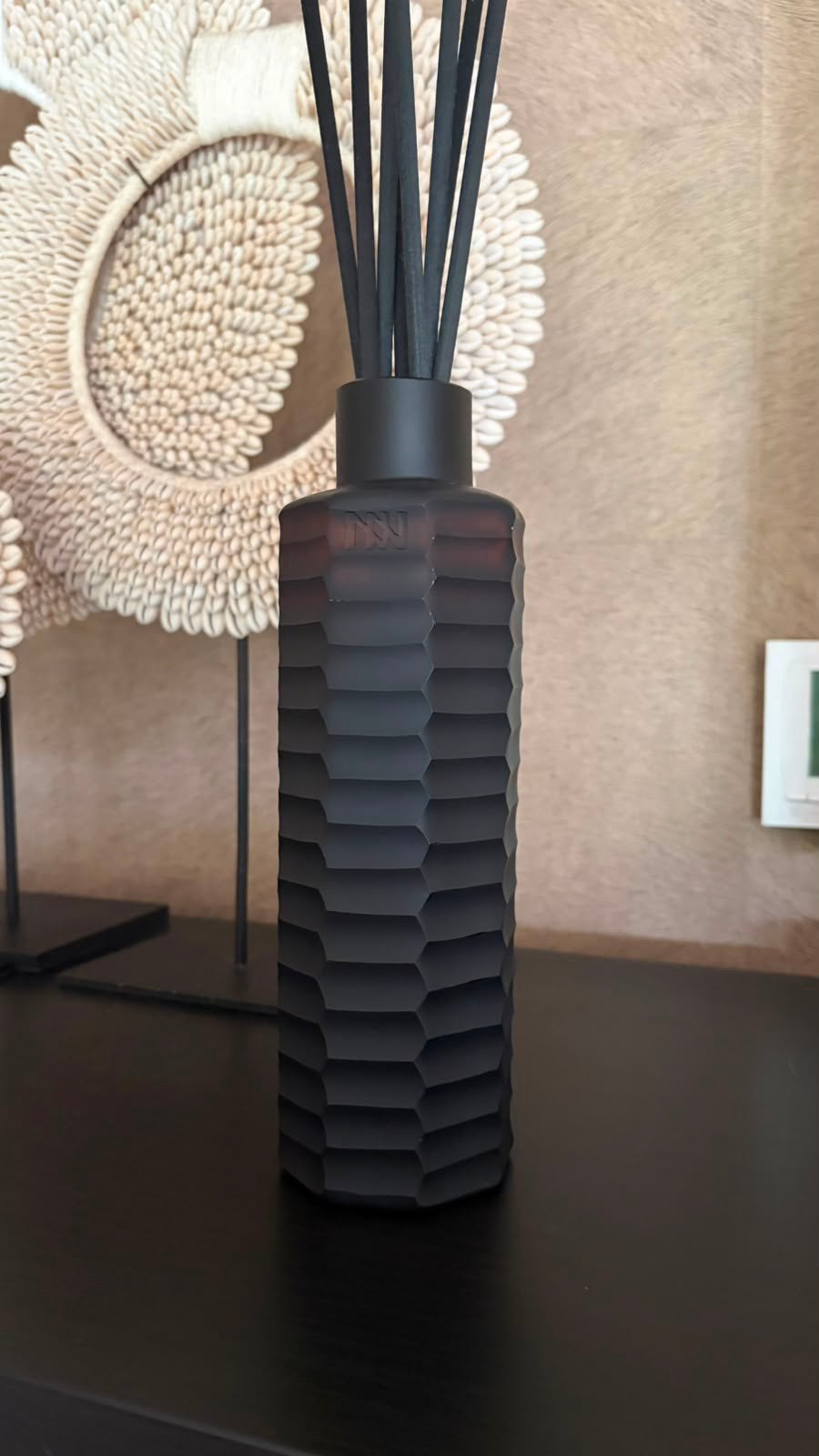 Onno Cubo Geurdiffuser Zanzibar 250 ml. (Leeg), Zwart, Ophalen of Verzenden, Zo goed als nieuw, Modern