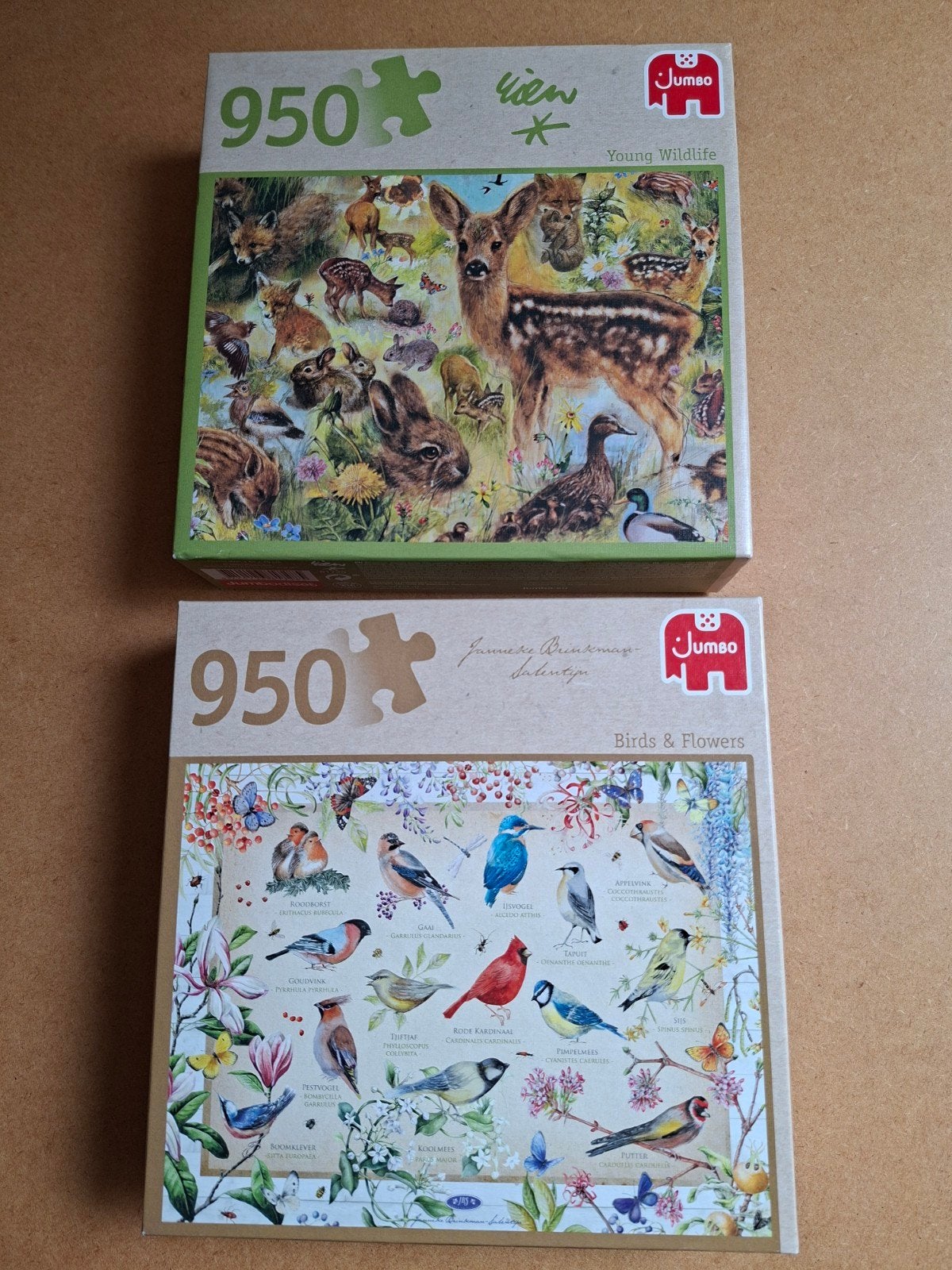 2 Jumbo legpuzzels 950 stukjes - Nieuwstaat, Ophalen, 500 t/m 1500 stukjes, Zo goed als nieuw, Legpuzzel
