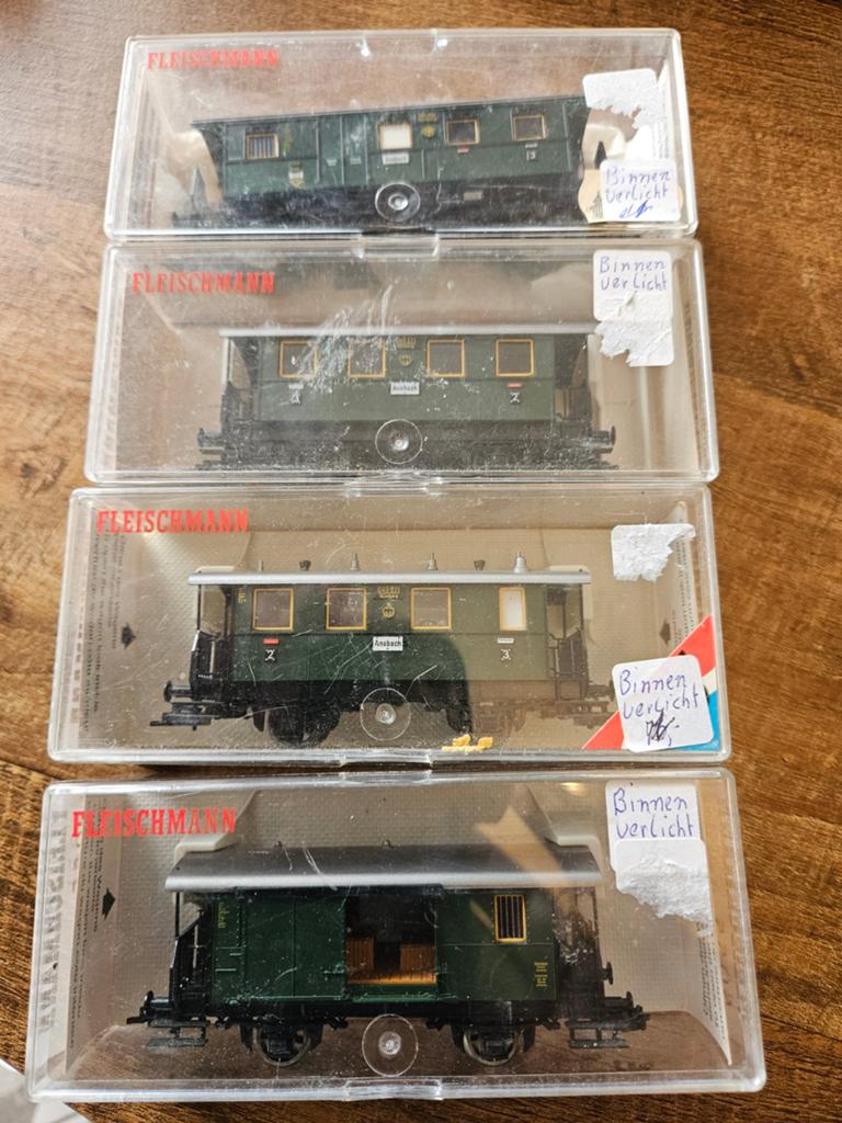 4 x fleischmann wagon  ho ovp, Gelijkstroom, Fleischmann, Wagon, Ophalen of Verzenden