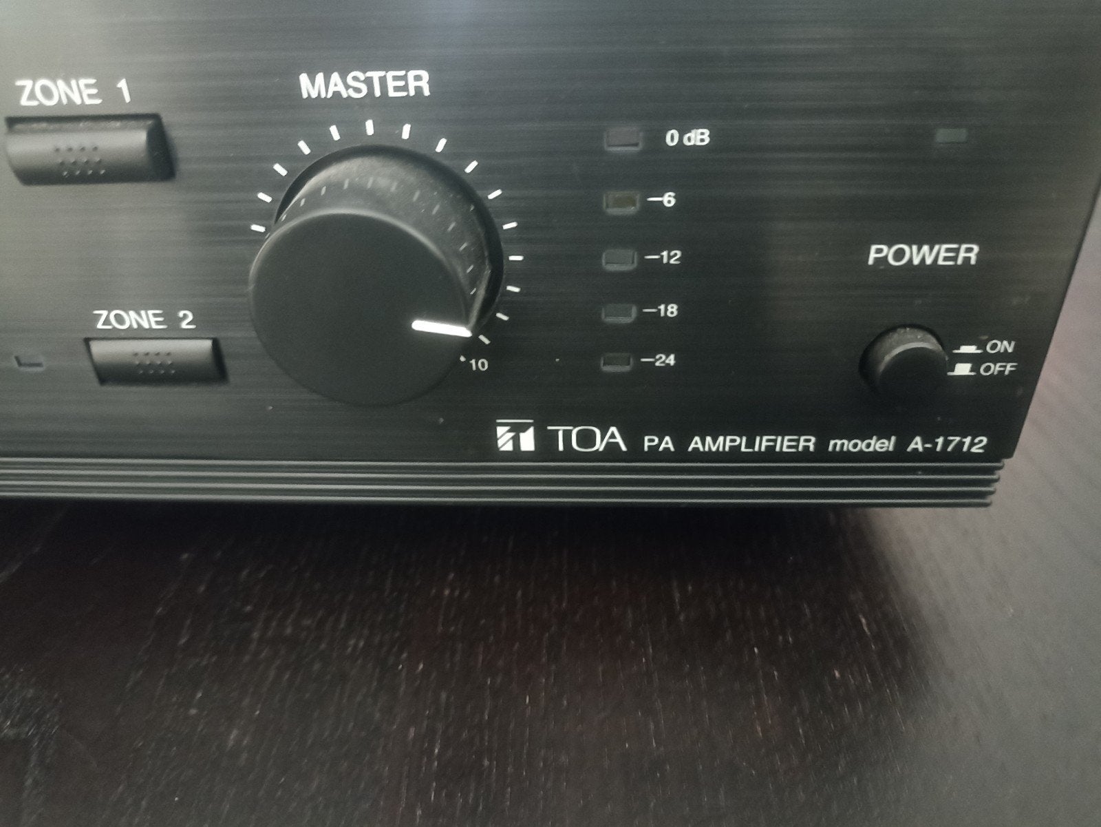 TOA PA VERSTERKER model A-1712, 120 watt of meer, Ophalen, Overige merken, Gebruikt