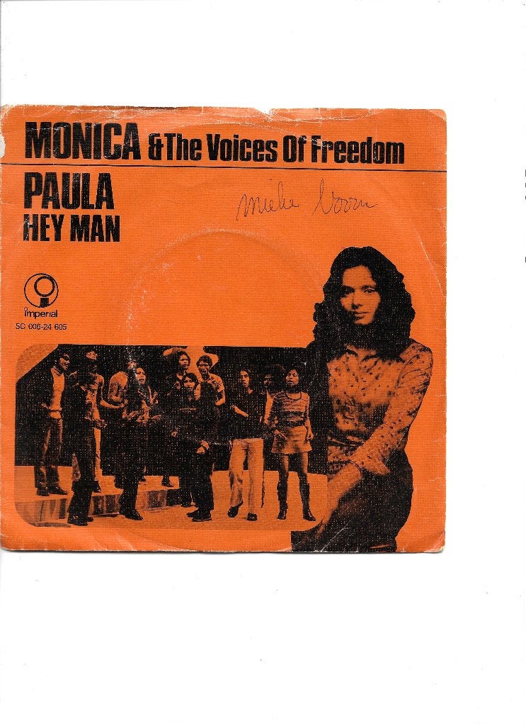 Single Monica & The Voices of Freedom - Paula, Ophalen of Verzenden, Gebruikt, 7 inch, Pop