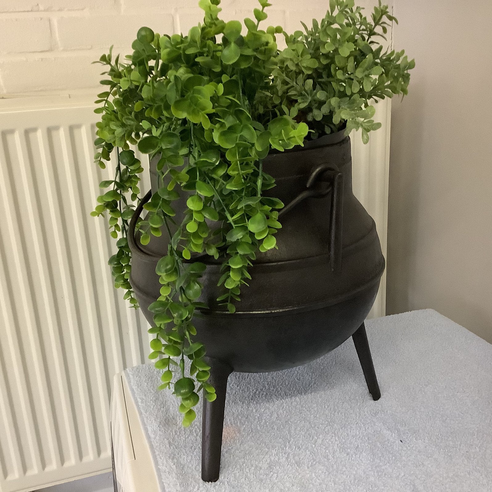 Gietijzeren heksenketel, Tuin en Terras, Ophalen, Minder dan 30 cm, Rond, Zo goed als nieuw